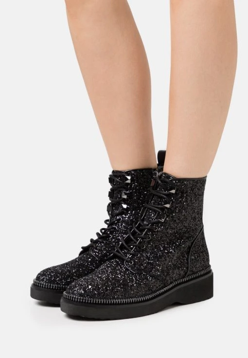 MICHAEL Michael Kors Damen HASKELL BOOTIE - Schnürstiefelette - Black -MICHAEL Michael Kors b884ba6ae15a4b7584a3ce23653161ea