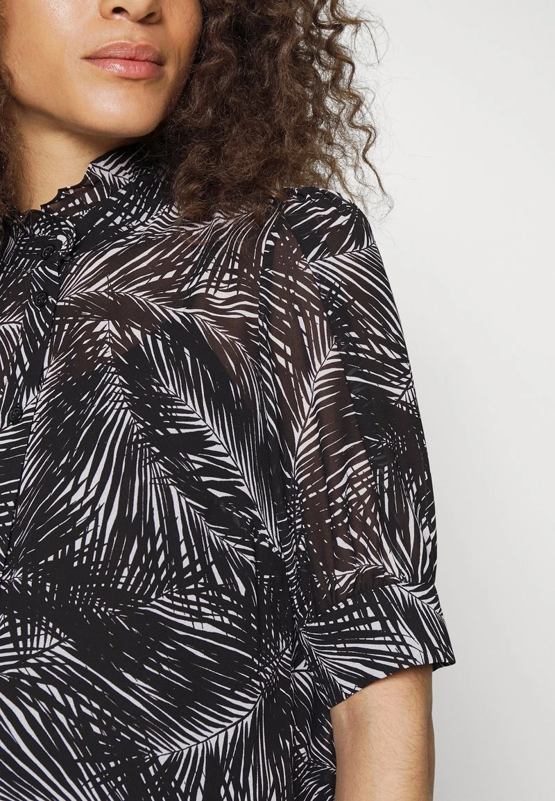 MICHAEL Michael Kors Damen PALM SHORT PUFF - Bluse - White/black 8 MICHAEL Michael Kors Damen PALM SHORT PUFF - Bluse - White/black - Image 6