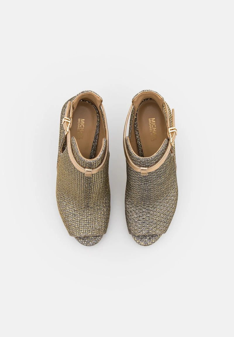 MICHAEL Michael Kors Damen LAWSON OPEN TOE - High Heel Stiefelette - Gold 7 MICHAEL Michael Kors Damen LAWSON OPEN TOE - High Heel Stiefelette - Gold - Image 5