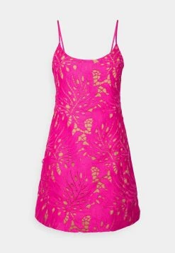 MICHAEL Michael Kors Damen PALM LACE DRESS - Cocktailkleid/festliches Kleid - Cerise -MICHAEL Michael Kors ba51c215263f4e9dae9afbaf16038906