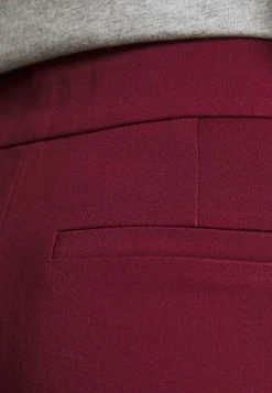 MICHAEL Michael Kors Damen CROP PANT WITH SLIT - Stoffhose - Dark Ruby -MICHAEL Michael Kors bb95e46c77fc4f4abc8c073446069893