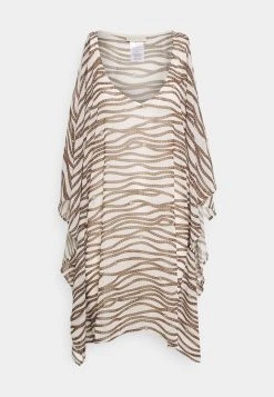MICHAEL Michael Kors Damen DIAGONAL BELT V NECK CAFTAN - Strandaccessoire - Bone -MICHAEL Michael Kors bc69be235fd8463182fcf4a0845e9c3d