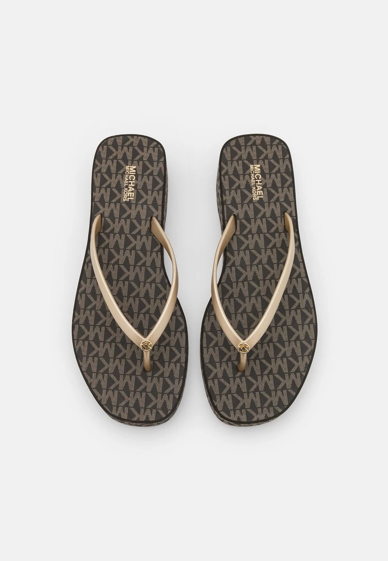 MICHAEL Michael Kors Damen LILO - Zehentrenner - Brown/pale Gold 7 MICHAEL Michael Kors Damen LILO - Zehentrenner - Brown/pale Gold - Image 5