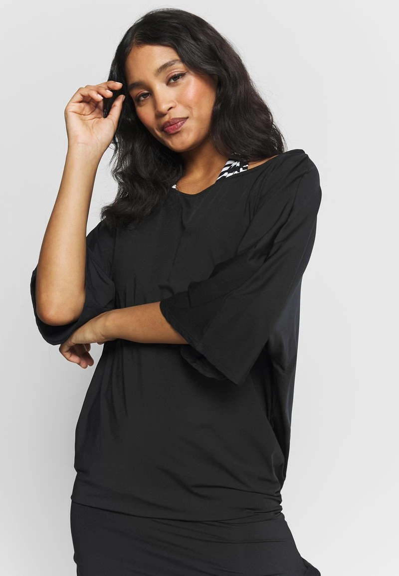 MICHAEL Michael Kors Damen ICONIC SOLIDS SIDE TIE COVER UP - Strandaccessoire - Black 6 MICHAEL Michael Kors Damen ICONIC SOLIDS SIDE TIE COVER UP - Strandaccessoire - Black - Image 4