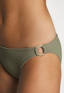 MICHAEL Michael Kors Damen DECADENT TEXTURE LOGO SIDE RING BOTTOM - Bikini-Hose - Army Green -MICHAEL Michael Kors bec7f3024dbd489fb2711e4b1318cfc7