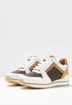 MICHAEL Michael Kors Damen BILLIE TRAINER - Sneaker Low - Optic White/brown -MICHAEL Michael Kors c0208f8f253c488cad324a7a9678410c