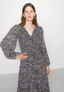 MICHAEL Michael Kors Damen BICOLOR DRESS - Maxikleid - Black/white -MICHAEL Michael Kors c05e420d52274883be20aeadb8a3c657