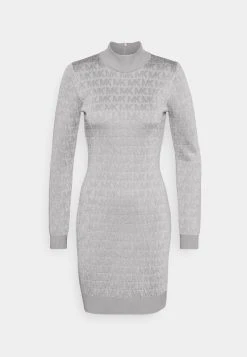 MICHAEL Michael Kors Damen Cocktailkleid/festliches Kleid - Mottled Dark Grey -MICHAEL Michael Kors c0eba888f1754b50a3b7c7ae7ba8f001