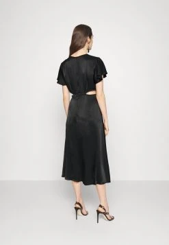 MICHAEL Michael Kors Damen CUT OUT MIDI DRESS - Cocktailkleid/festliches Kleid - Black -MICHAEL Michael Kors c2dcc99dd2334566984fee3f01831783