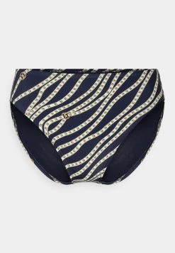 MICHAEL Michael Kors Damen DIAGONAL BELT HIGH LEG BOTTOM - Bikini-Hose - Navy -MICHAEL Michael Kors c2e63b43316a4c7498b0095b817d5406