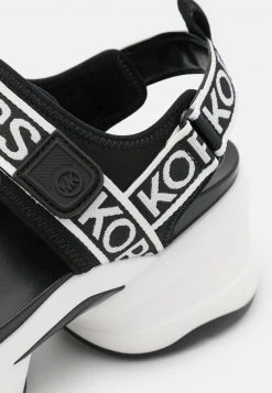 MICHAEL Michael Kors Damen OLYMPIA - Plateausandalette - Black/white -MICHAEL Michael Kors c42a7c426650427d8359d5e059129dfc