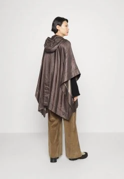 MICHAEL Michael Kors Damen ANORAK - Cape - Chocolate -MICHAEL Michael Kors c4e5c1f0370948cabd0c7894917db14a