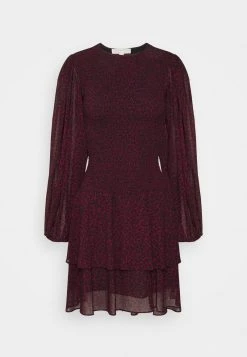 MICHAEL Michael Kors Damen CHEETAH SMOCK MINI - Freizeitkleid - Dark Ruby -MICHAEL Michael Kors c5e58f6e774f463f8d5aa9c6d1308625