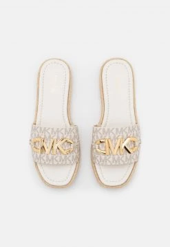 MICHAEL Michael Kors Damen IZZY SLIDE - Pantolette Flach - Vanilla/multi-coloured -MICHAEL Michael Kors c7b146e8cfba4b7780ea3ef59de23673