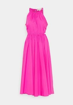 MICHAEL Michael Kors Damen HALTER MIDI DRESS - Freizeitkleid - Cerise -MICHAEL Michael Kors c7debb9f814a40c4afbfcb4996e1897a