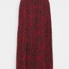 MICHAEL Michael Kors Damen PLEATED MIDI SKIRT - A-Linien-Rock - Crimson -MICHAEL Michael Kors c8343efdd92340b8bbce5f9d2a8a52be