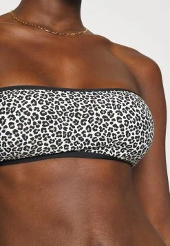 MICHAEL Michael Kors Damen MINI LEOPARD BANDEAU - Bikini-Top - Black -MICHAEL Michael Kors c8c8a7ffc59642ecbd964fed35601978