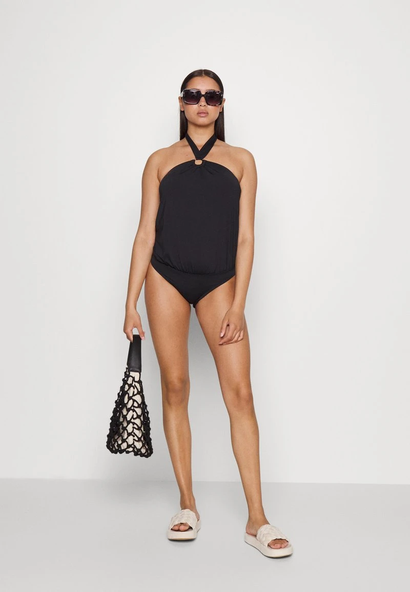 MICHAEL Michael Kors Damen ICONIC SOLIDS LOGO RING BLOUSON ONEPIECE - Badeanzug - Black 4 MICHAEL Michael Kors Damen ICONIC SOLIDS LOGO RING BLOUSON ONEPIECE - Badeanzug - Black - Image 2