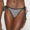 MICHAEL Michael Kors Damen MINI LEOPARD SIDE TIE BOTTOM - Bikini-Hose - Black -MICHAEL Michael Kors cb06bcce42734f0e8e476b4e0c6c543b