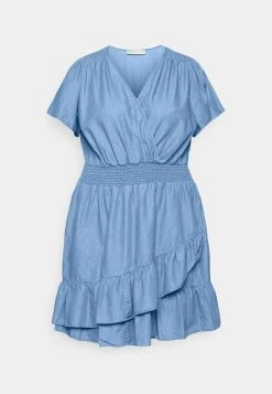 MICHAEL Michael Kors Damen WRAP DRESS - Freizeitkleid - Light Cadet Wash -MICHAEL Michael Kors cb7e11ec52274311b811525fc6194b83