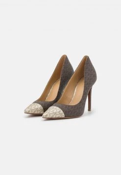 MICHAEL Michael Kors Damen KEKE TOE CAP - Pumps - Brown -MICHAEL Michael Kors cba0a345c4264df9b6e982ab65a97e31