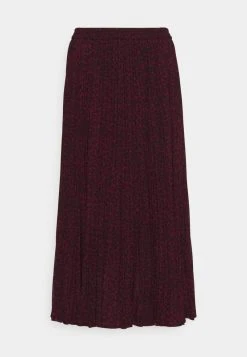 MICHAEL Michael Kors Damen PLEATED SKIRT - A-Linien-Rock - Dark Ruby -MICHAEL Michael Kors ccb30708de154636ac3020e243587078