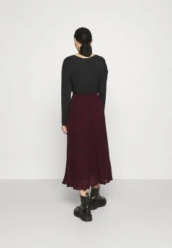 MICHAEL Michael Kors Damen PLEATED SKIRT - A-Linien-Rock - Dark Ruby -MICHAEL Michael Kors ccfecfe422c54c4db59205287026376d