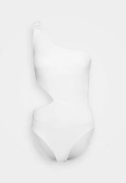 MICHAEL Michael Kors Damen DECADENT TEXTURE LOGO RING ONE PIECE - Badeanzug - White -MICHAEL Michael Kors cd07fe99e1bb41aa8a928b2cd60fb871