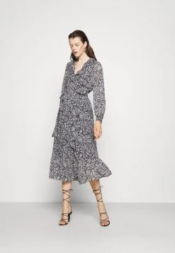 MICHAEL Michael Kors Damen BICOLOR HIPPIE WRAP - Maxikleid - Black/white