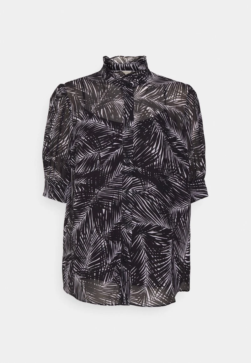 MICHAEL Michael Kors Damen PALM SHORT PUFF - Bluse - White/black 7 MICHAEL Michael Kors Damen PALM SHORT PUFF - Bluse - White/black - Image 5