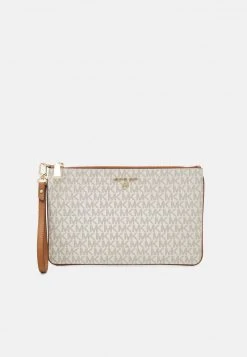 MICHAEL Michael Kors Damen JET CHARM WRISTLET - Clutch - Vanilla