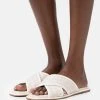 MICHAEL Michael Kors Damen GIDEON SLIDE - Pantolette Flach - Natural -MICHAEL Michael Kors d624ab23b2a148c1a34bd063b6e18394