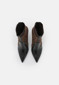 MICHAEL Michael Kors Damen SHILOH BOOTIE - Stiefelette - Black/brown -MICHAEL Michael Kors d6b21857e65b453faa1a8ed55f716ff6