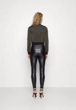 MICHAEL Michael Kors Damen DOT CROP TOP - Strickpullover - Black/gold -MICHAEL Michael Kors dad2da553b8b4cfe961f3ae344587884