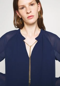 MICHAEL Michael Kors Damen SOLID CHAIN - Bluse - Navy 13 MICHAEL Michael Kors Damen SOLID CHAIN - Bluse - Navy -MICHAEL Michael Kors e48b6bfdad4c4a3f945b96a9614c721e