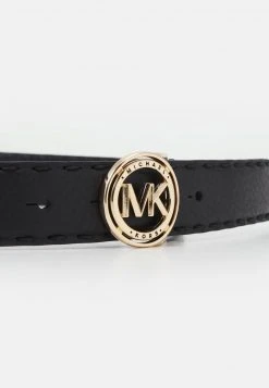 MICHAEL Michael Kors Damen LOGO BELT WITH HAND STITCHING - Gürtel - Black -MICHAEL Michael Kors e56545ad0afe4294ac24a2bd7c491a1c