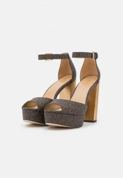 MICHAEL Michael Kors Damen PORTER ANKLE STRAP - High Heel Sandalette - Brown -MICHAEL Michael Kors e7532756bdf142d08dbcbc6b93f2b23e