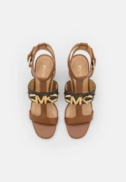 MICHAEL Michael Kors Damen IZZY T STRAP - High Heel Sandalette - Brown/multi-coloured -MICHAEL Michael Kors e97c39c584d94fcaaa17944c7ae99cf7