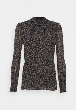 MICHAEL Michael Kors Damen CHEETAH TIE - Bluse - Malachitegry -MICHAEL Michael Kors e98a1c6b6abd4f309f7c277ad1062786