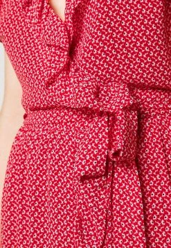 MICHAEL Michael Kors Damen PRINTED MIDI DRESS - Freizeitkleid - Crimson -MICHAEL Michael Kors ea6dcda63a484db9995c787efbaf6ecd