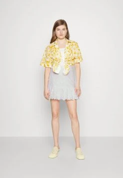 MICHAEL Michael Kors Damen PALM EYLT SKIRT - Minirock - White -MICHAEL Michael Kors ecd1890e487041c3a624a46493197a5e