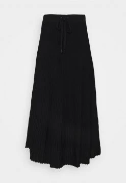 MICHAEL Michael Kors Damen LOGO TAPE MIDI SKIRT - A-Linien-Rock - Black -MICHAEL Michael Kors ef7d7913e06b49e1925123add2d09003