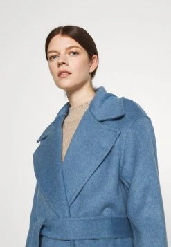 MICHAEL Michael Kors Damen DOUBLEFACE ROBE COAT - Klassischer Mantel - Blue -MICHAEL Michael Kors f21df9475bee4f04837908eb312bba29
