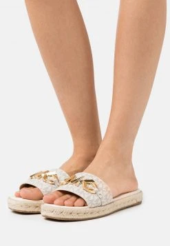 MICHAEL Michael Kors Damen IZZY SLIDE - Pantolette Flach - Vanilla/multi-coloured
