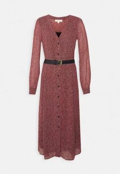 MICHAEL Michael Kors Damen SPRING BUD MIDI DRESS - Freizeitkleid - Sangria