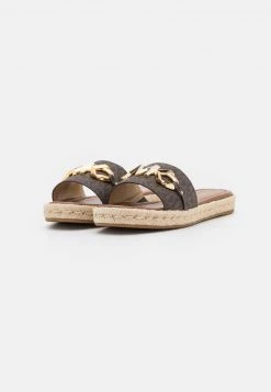 MICHAEL Michael Kors Damen IZZY SLIDE - Pantolette Flach - Brown/multicolor -MICHAEL Michael Kors f75c5c0a9db440e092d4559a9a14d398