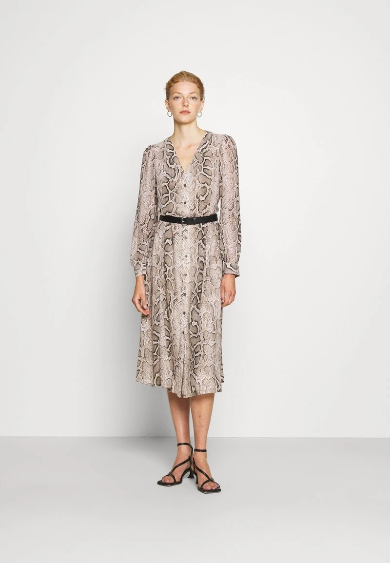 MICHAEL Michael Kors Damen SUPER SNAKE KATE - Blusenkleid - Dune 3 MICHAEL Michael Kors Damen SUPER SNAKE KATE - Blusenkleid - Dune