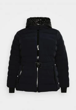 MICHAEL Michael Kors Damen ZIP FRONT STRETCH SHORT - Winterjacke - Navy -MICHAEL Michael Kors fa76a380acfc44df931b69d3a59784b7
