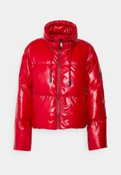 MICHAEL Michael Kors Damen CROPPED METALLIC PUFFER - Winterjacke - Crimson 14 MICHAEL Michael Kors Damen CROPPED METALLIC PUFFER - Winterjacke - Crimson -MICHAEL Michael Kors fab63437b9ce48c1bc04da63245dc1a8