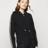 MICHAEL Michael Kors Damen LOGO ZIP HOODIE - Strickjacke - Black -MICHAEL Michael Kors fdd069e56a644d01b396c912fac33095